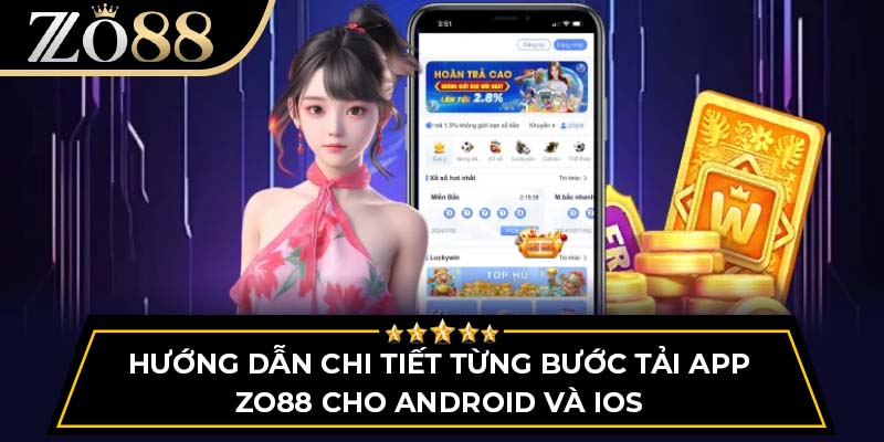 Hướng dẫn chi tiết từng bước tải app ZO88 cho Android và iOS